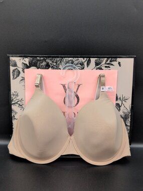 Victoria Secret Lightly Lined Underwire Full Coverage Smooth Bra 40D Praline